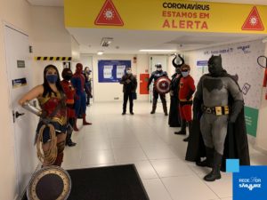 Homenagem aos profissionais de saúde